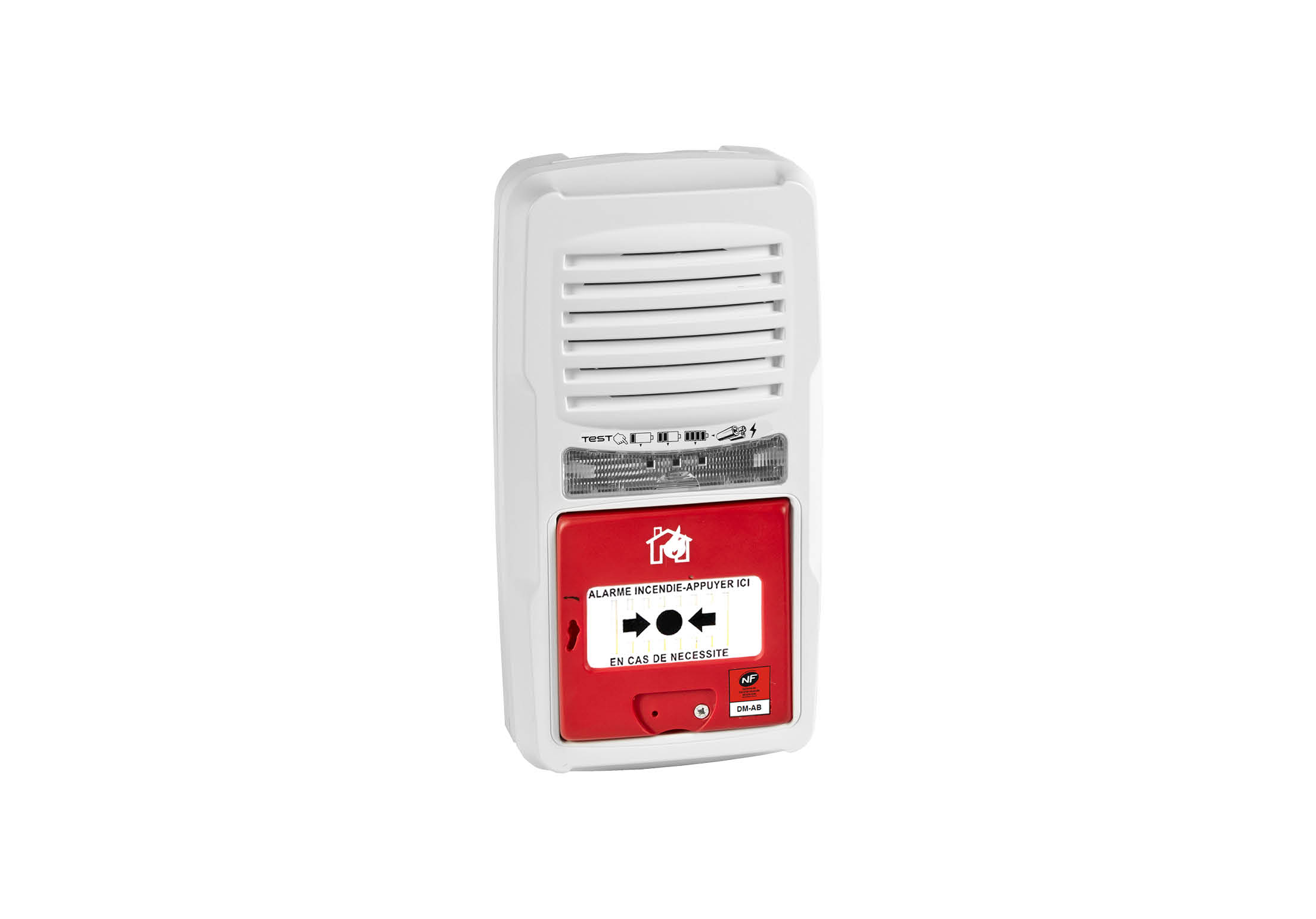 TABLEAU D'ALARME INCENDIE DE TYPE 4 IROISE - ALIMENTATION 220V - 1 LIGNE  SIRÈNE - 3 LIGNES DM - RELAIS DE SYNTHÈSE